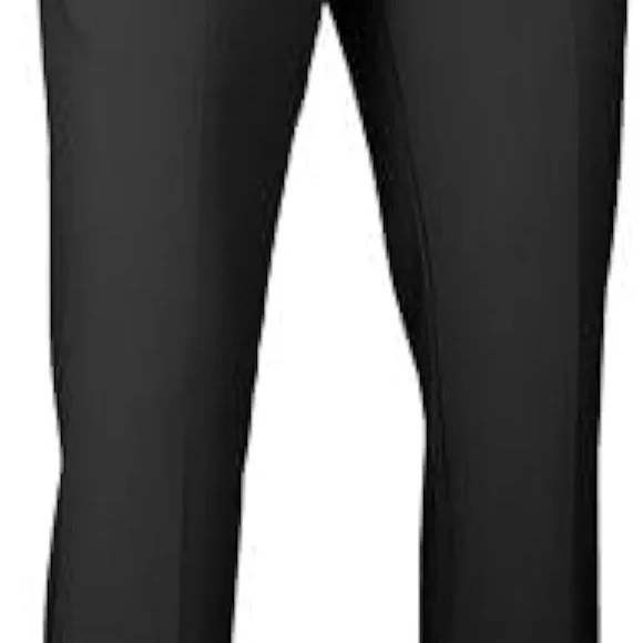 Greg Norman Gn Collection Men's Flat Front Stretch Tech Golf Pants Black 36x32